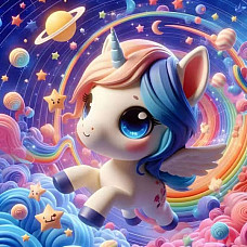 Алмазная мозаика Лошадка (30*30)..