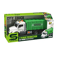 Camion de salubritate verde cu fric..