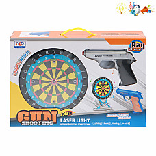 Набор дартс с пистолетом, музыкой и..
