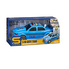 Masina taxi albastra, cu inertie, s..