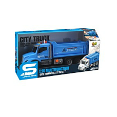 Camion basculanta albastra cu frict..