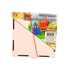 Alfabetul Gagauz din lemn (Cutie de..