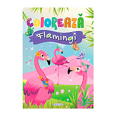 Coloreaza - Flamingi..