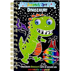 Dinozaur Scratch Art..