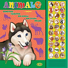 Carte cu sunete - Animale + engleza..