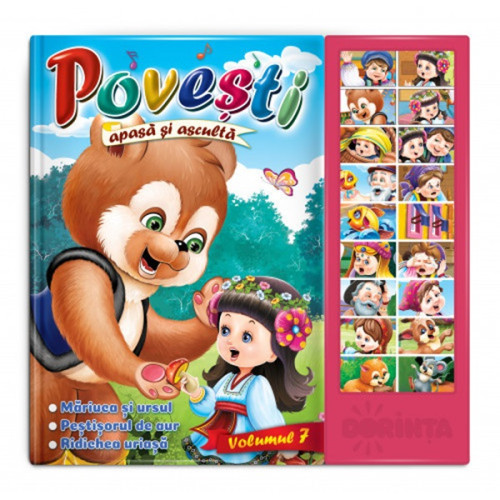 Carte cu sunete - Povesti (Mariuca si ursul)