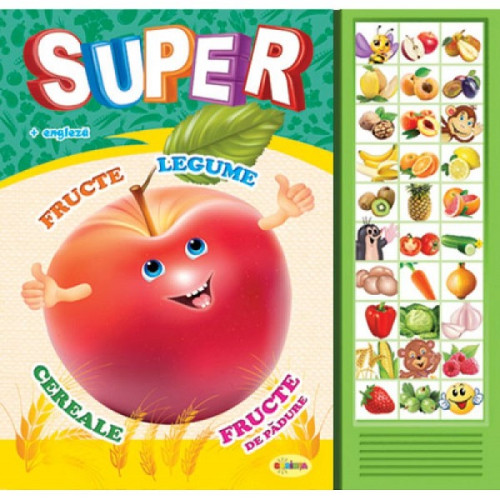 Carte cu sunete - Super fructe