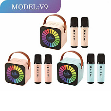 Музыкальная колонка с 2 микрофонами..