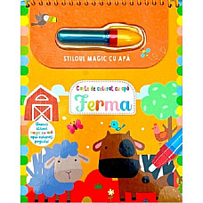Carte de colorat cu apa Ferma..