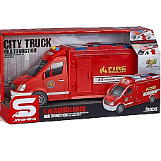 Красный микроавтобус скорой помощи ..