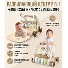 Ходунки и коврик 2в1 с музыкой