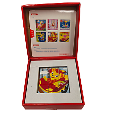 Puzzle din lemn cubulete..