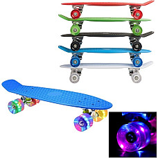 Pennyboard din plastic, roti PU cu ..