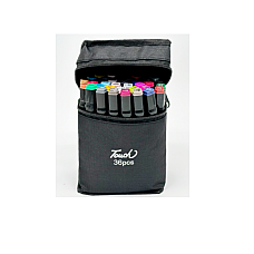 Marker Touch Set 36cul/2 parti (cutie textil)