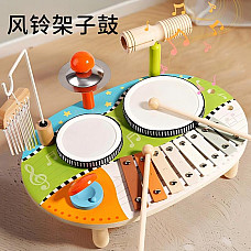 Set instrumente muzicale din lemn cutie botita
