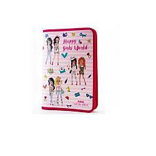 Mapa cu fermoar Maxi A4 (plastic/color)
