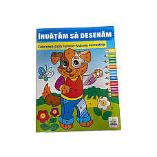 Colorează după numere: Animale dome..