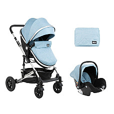 Stroller Kikka Boo 3 in 1 Amaia Blu..