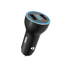 Car Charger XO, 2USB, CC30, Black..