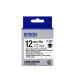 Tape Cartridge EPSON LK4TBW: 12mm/9m, Strong adhesive, Black/Clear, C53S654015