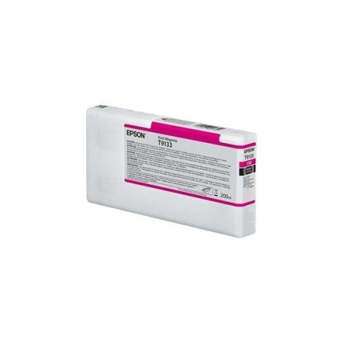 Ink Cartridge Epson T9133, Vivid Magenta, 200ml, C13T913300