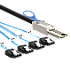 RAID Cable SFF-8088 TO 4x SATA, 1m..