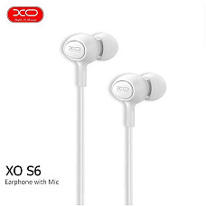 XO earphones, S6 Candy music, White..