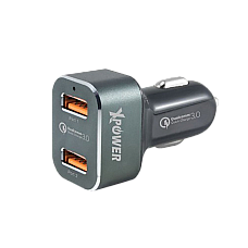 Car Charger XPower, 2.1A, 2USB, Bla..