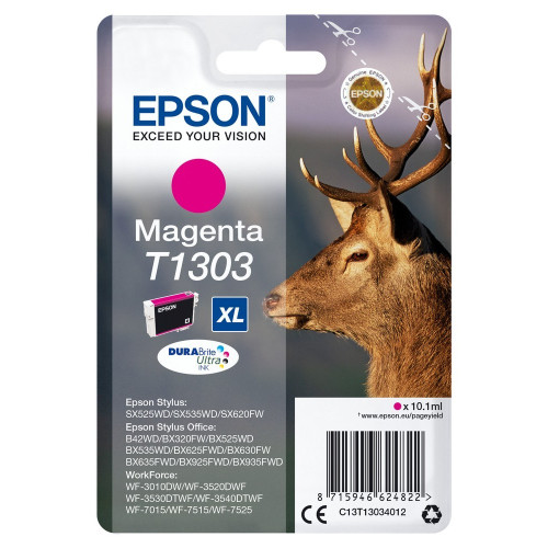 Cartuș de cerneală Epson Singlepack T1303 DURABrite Ultra Ink, Magenta, C13T13034012