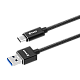 Type-C Cable Xpower, Nylon, 2m, Bla..