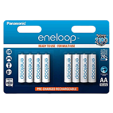 AAA  Eneloop 750mAh, Blister*8, Pan..