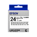 Cartuș bandă adezivă EPSON LK-6WBVN; 24 mm/7 m vinil, negru/alb, C53S656020