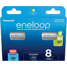 AAA  Eneloop 800mAh, Blister*8, Pan..