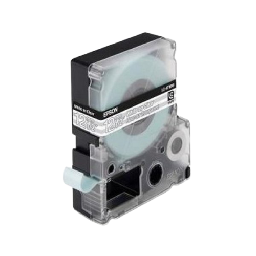 Tape Cartridge EPSON LK4TWN; 12mm/9m Transparent, White/Clear, C53S654013