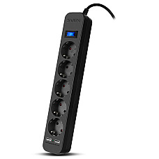 Surge Protector 5 Sockets,  3.0m,  ..