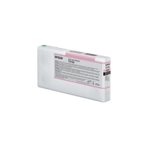 Ink Cartridge Epson T9136, Vivid Light Magenta, 200ml, C13T913600