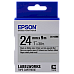Cartuș bandă EPSON LK6SBE; 24mm/9m Mat, Negru/Argintiu Mat, C53S656009