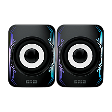 Speakers Qumo Grid, 10w, RGB, Black..