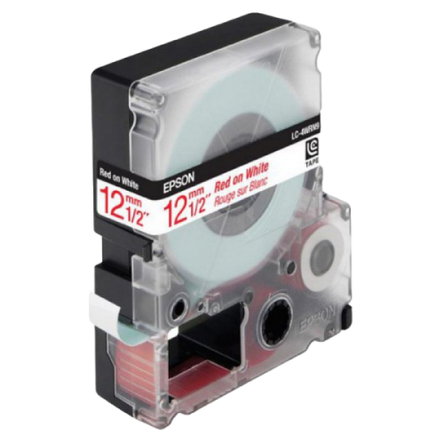 Tape Cartridge EPSON LK4WRN; 12mm/9m Standard, Red/White, C53S654011