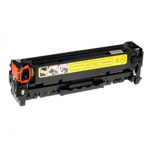Cartuș laser compatibil pentru HP CC532A galben