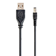 Cable  USB  AM/ power 3.5mm,  1.8 m..