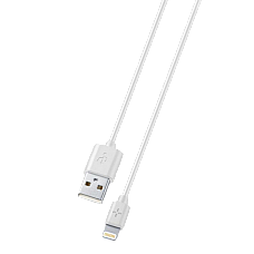 Lightning Cable Ploos, MFI, 1M, Whi..