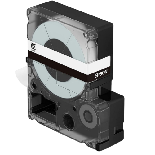 Cartuș bandă EPSON LK4WBN; 12mm/9m Standard, Negru/Alb, C53S654021