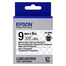 Tape Cartridge EPSON LK3TBN; 9mm/9m..