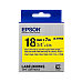 Tape Cartridge EPSON LK-5YBVN; 18mm/7m Vinyl, Black/Yellow, C53S655028