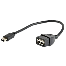 Cable  OTG,  Mini B - AF,  0.15 m, ..