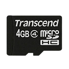 ..4GB MicroSD (Class  4) , Transcen..