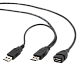 Cable USB, USB AM/AF, 1.8 m, dual U..