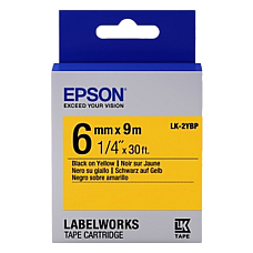 Tape Cartridge EPSON LK2YBP;  6mm/9..