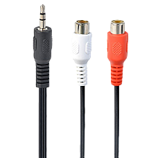 CCA-406 3.5mm stereo plug to 2 x ph..